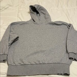 Reebok Women’s oversize Heather Gray Hoodie Sz M